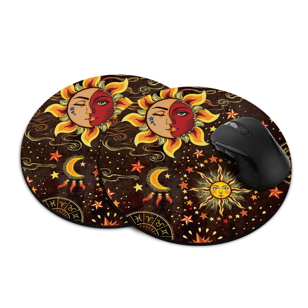 FINCIBO Round Standard Mouse Pad, NonSlip Mouse Pad for Home, Office