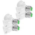 thumbnail image 3 of 4 Pcs 2 In 1 E27 Sockets Splitter Adapter E27 Standard Medium Base Bulbs In 1 Sockets Y-Shape Lamp Holder Converter Light Bulb Splitter, 3 of 8