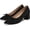 Black, variant on Women's Pumps Closed Toe heels Pointed-Toe Chunky Heel Dress Shoes Comfortable Heels