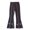 Dark Gray, variant on Coerni Girls' Thermal Leggings Bell Bottoms Ruffle Pants Insulation Flare Slim Fit Trousers High Waist Open Bottom Warm Tights