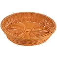 thumbnail image 1 of Cesta De Mimbre De Imitación Cesta De Pan De Mimbre Redonda para Servir Cesta De Verduras Tejida A Mano Cesta De Frutas para Cocina Tienda Restaurante Fiesta Al Aire Libre 30 Cm Marrón, 1 of 4