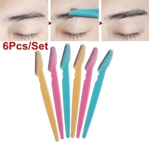 6 unids/set de maquinilla de afeitar para cejas, maquinilla de afeitar para dar forma a las cejas de seguridad profesional, removedor de vello, afeitadora, herramientas de belleza LingWen 8390611417178