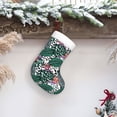 thumbnail image 6 of Yiaed Tropical Leaves Print Christmas Stockings, Christmas Stockings Hanging Ornaments, Christmas Stockings for Family Christmas Holiday Decorations, 6 of 7