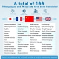 thumbnail image 2 of Auriculares de traducción OWS Q39 Real Time 144 idiomas negros, 2 of 7