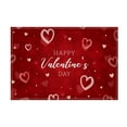 thumbnail image 2 of RBCKVXZ Valentine's Day Meal Mat Restaurant Table Mat Linen Printed Insulation Mat Western Mat Candlelight Dinner Decoration 18x12in, 2 of 6