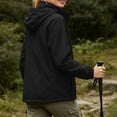 thumbnail image 6 of Zpanxa Winter Jackets for Women Waterproof Zip Up Rain Jacket Long Sleeve Windbreaker Solid Color with Pockets Lightweight Outdoor Casual, 6 of 8