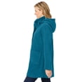 thumbnail image 3 of Woman Within Plus Size Hooded A-Line Fleece Coat, 3 of 6