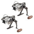 thumbnail image 1 of 2X MN100 Full Metal Body Spinning Fishing Reel Ice Reel Raft Lure Wheel Mini Small Reel, 1 of 7