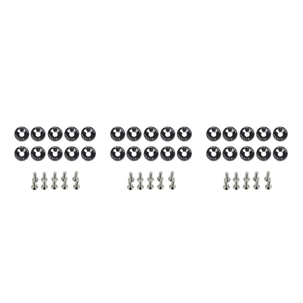 Kenally Juego de arandelas de tornillos para coche de 10 piezas, juego surtido de arandelas, accesorios modificados para actualización de Type1 NO1