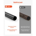 thumbnail image 3 of KFFKFF 125 Pack Aluminum Deck Balusters, 26 in Hollow Round Metal Railing Spindles, 3/4 in Diameter with Connectors and Screws, Suitable for Decks, Porches, and Staircase Railings, Black, 3 of 9