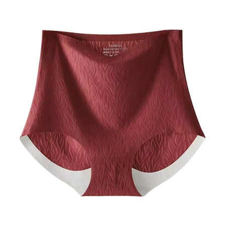 Riforla Panties for Women Women s High Waist Non Silk Crotch Bactericidal Women s Lightweight Pants Womens Briefs Underwear M