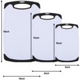 thumbnail image 2 of Kitchen Cutting Board (3-Piece Set) - Plastic Cutting Boards Set, Juice Grooves, BPA-Free and Dishwasher Safe, 2 of 5