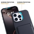 thumbnail image 4 of Designed for iPhone 16 Pro Wallet Phone Case,With Card Holder(Store 4-5 Cards),For Women Men,Flip Kickstand,With Mirror,Shockproof Heavy Duty Rugged Large Storage Phone Case,Black, 4 of 7