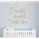 thumbnail image 2 of Adhesivo de pared artístico de vinilo YONGSHENG Twinkle Twinkle Little Star oro mate 57 x 42 cm, 2 of 5