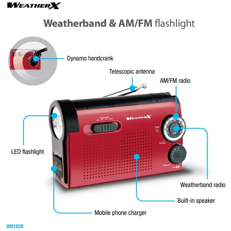 WeatherX AM/FM Weather Band Radio and Flashlight photo 4