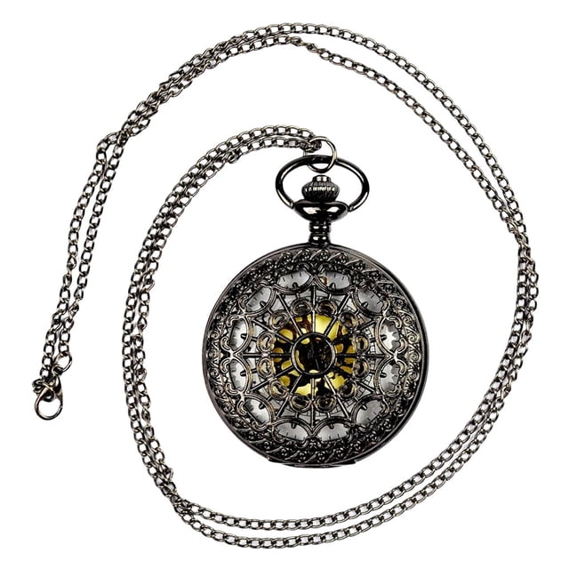 Guardurnaity Relojes Vintage Popular Spider Web exquisitas cadenas largas reloj de bolsillo hueco reloj joyería mujeres hombres ropa regalos Relojes Guardurnaity AP016949-00