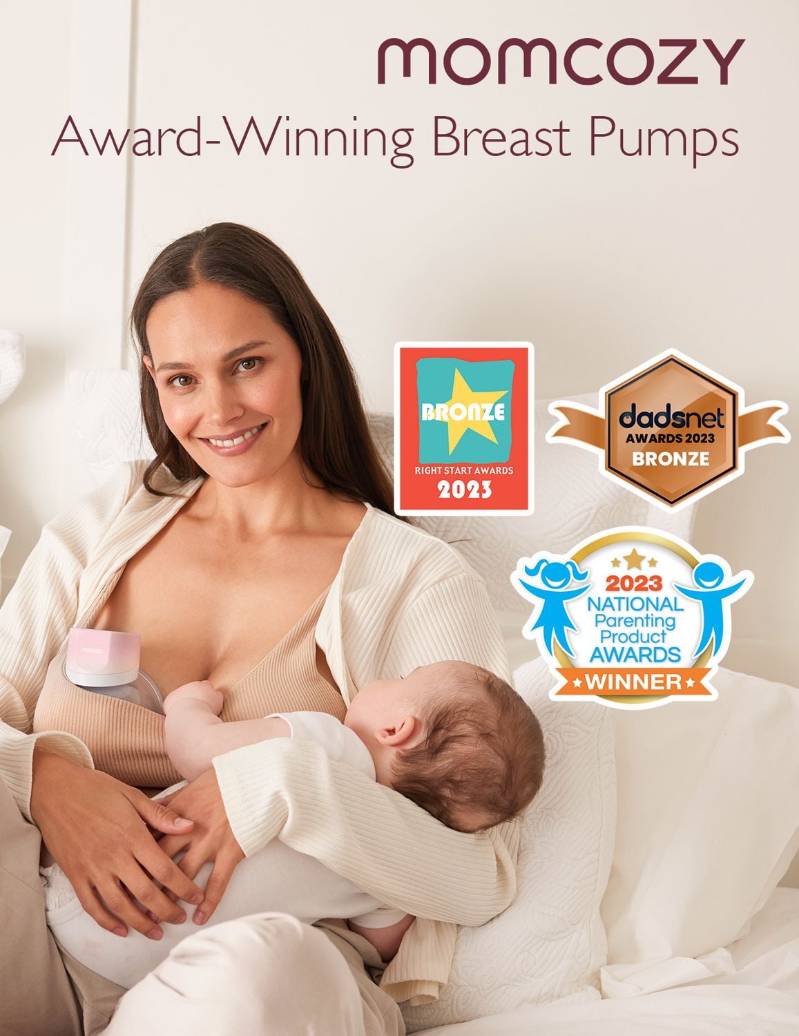 Momcozy Hands-Free Breast Pump S12 Pro Wearable, Double Wireless Pump with Comfortable DoubleFit Flange