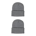 thumbnail image 2 of Guardurnaity Beanie Hat Gorros de punto Skullcap Headwear A prueba de viento Ciclismo Esquí Accesorios para el cabello para deportes al aire libre Gris Gris oscuro 2piezas Guardurnaity CBP267458, 2 of 5