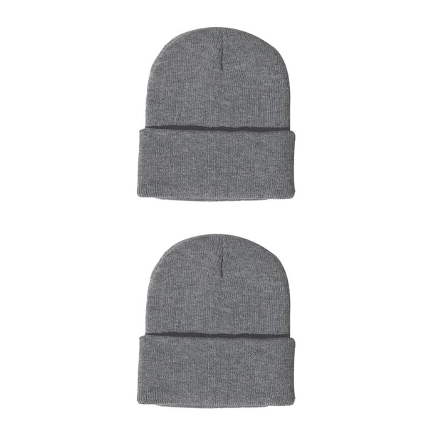 Gorro de punto Multifuncional Qarigey para deportes al aire libre Gris oscuro 2piezas