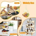 thumbnail image 4 of Amazing OUYI Three-Layer Ceramic Fruit Tray + Bamboo-Wood Stand - Super Aesthetic and Practical (Porcelain), 4 of 10