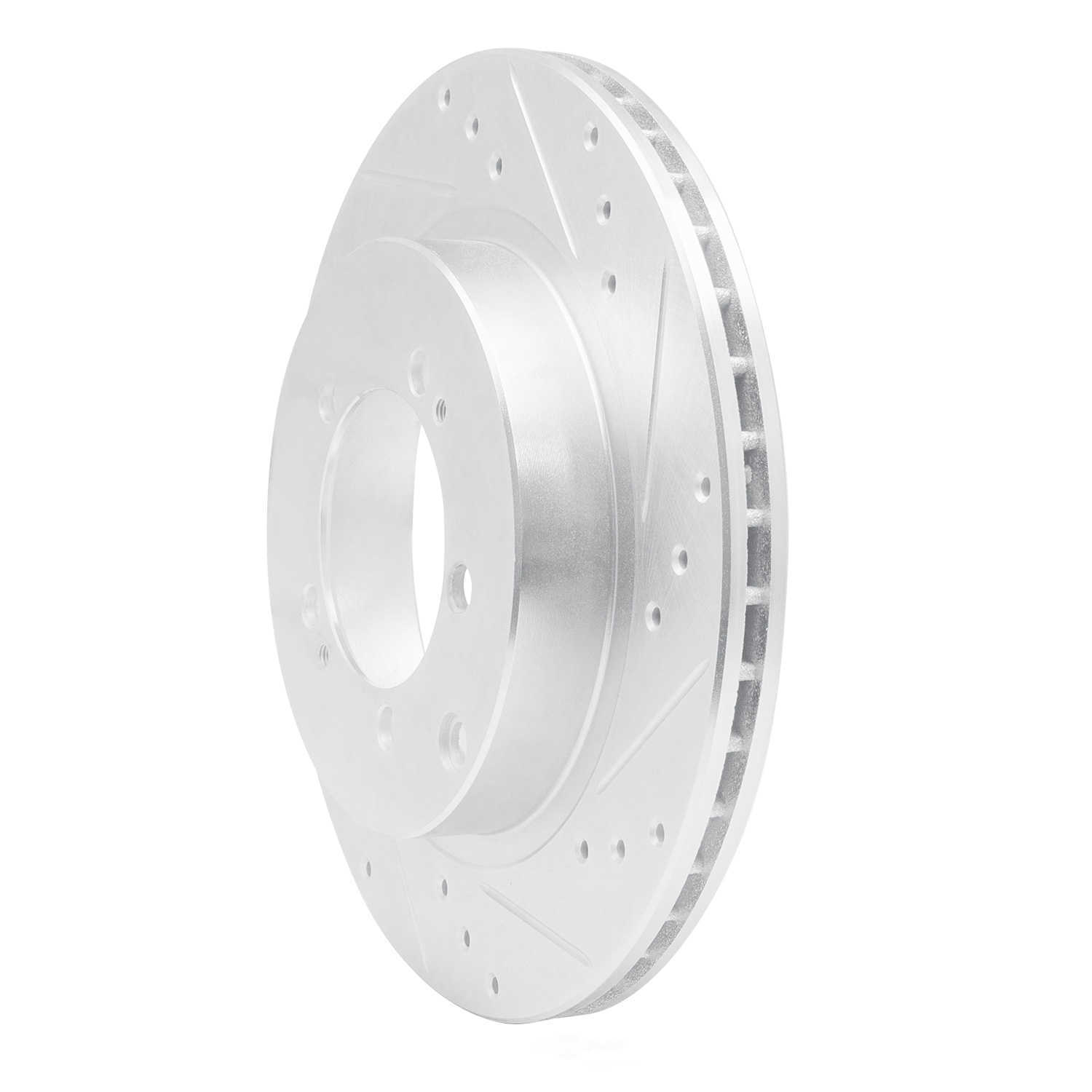 Dynamic Friction Company 631-72032R DFC Brake Rotor - Drilled And Slotted - Silver