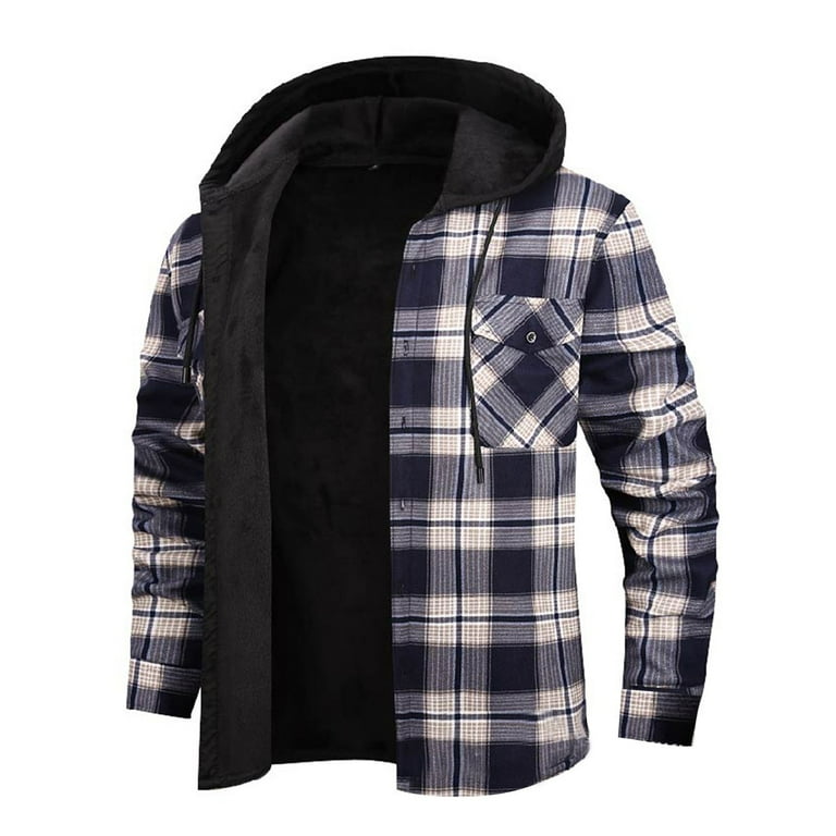 Men's Wooly Quarter Zip Pullover Big and tall thermal flannel