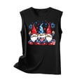 thumbnail image 3 of Qiopertar Blouse Sans Manches Imprimée Mode Décontractée pour Femmes Col Rond Sexy Pull-Over Slim Offres de la Semaine Liquidation à Moins de 5$ jusqu'à 90 % de Réduction, 3 of 4