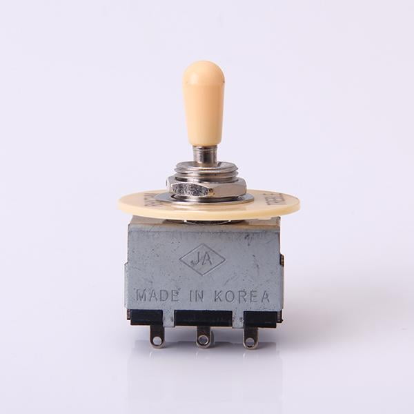 Botón crema de interruptor de palanca de 3 vías Yuyangstore para guitarra LP