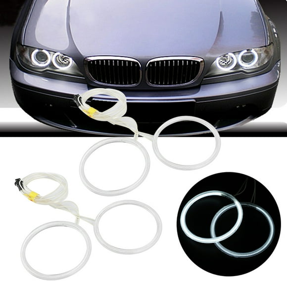 Angel Eyes Halo Rings Car Light Car Accessory 4pcs Car White Angel Eyes Headlight LED Halo Rings 106mm/4.2in Mounting Fit For E46
