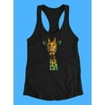 thumbnail image 3 of Portrait Of A Giraffe Racerback Tank Women -SPIdeals Designs, Female x-Small, 3 of 4