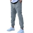 thumbnail image 4 of tarylea Corduroy Joggers for Men Cinch Bottom Elastic Waist Drawstring Trousers Casual Fitted Comfy Fall Pants with Pockets, 4 of 6