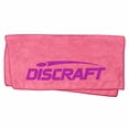 thumbnail image 2 of Discraft Screened Logo 15" Microfiber Disc Golf Towel - Pink, 2 of 3