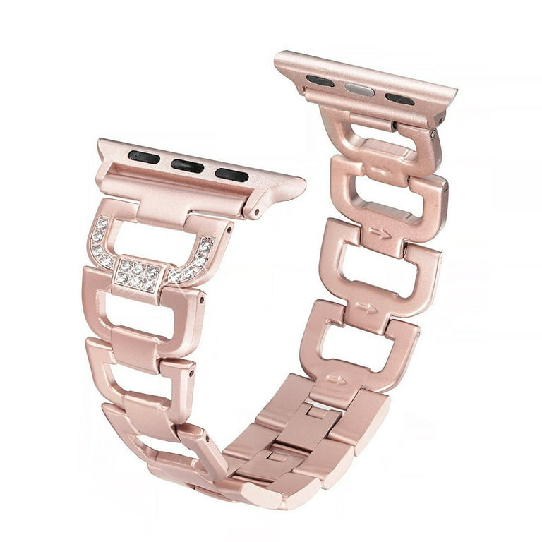 Bling Bands for Apple Watch Band 40mm 38mm Women Stainless Steel