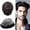#1 Jet Black, variant on Toupee for Men 0.04-0.06mm Ultra Thin Skin Mens Toupee Hairpiece Human Hair Replacement Systems All V-Looped PU Toupee Hair for Men Natural Hairline Mens Hair Wig Units
