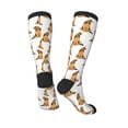 thumbnail image 4 of Daiia Sports Socks German Shepherd Dog Printed Novelty Crew Socks for Men Women Knee High Socks Cotton Socks Soft & Breathable Support Unisex Socks, 4 of 9