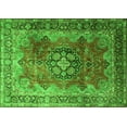 thumbnail image 1 of Ahgly Company Indoor Rectangle Medallion Green Traditional Area Rugs, 2' x 4', 1 of 1