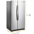 thumbnail image 5 of WHIRLPOOL WRS315SNHM side by side freestanding refrigerator, 5 of 5