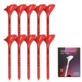 thumbnail image 1 of 10Pcs Golf Tees 10Â° Diagonal Insert Golf Ball Holder Designed To Enhance Golf Shot Distance Golf Plastic Tee Red, 1 of 6