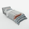 thumbnail image 2 of Ambesonne Saying Bedding Set 3 Pcs, Sailing Theme Boat Waves, Twin XL, Cinnamon Pale Blue, 2 of 2