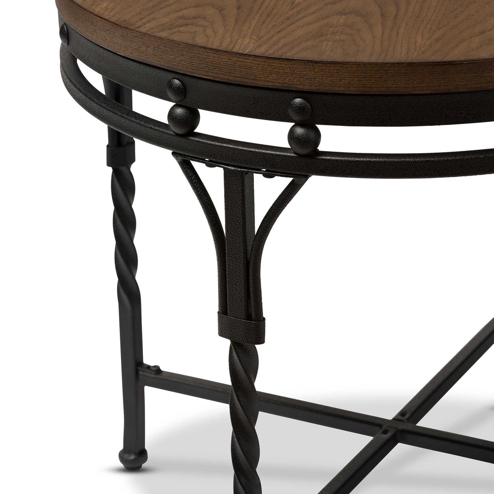 baxton studio austin industrial end table