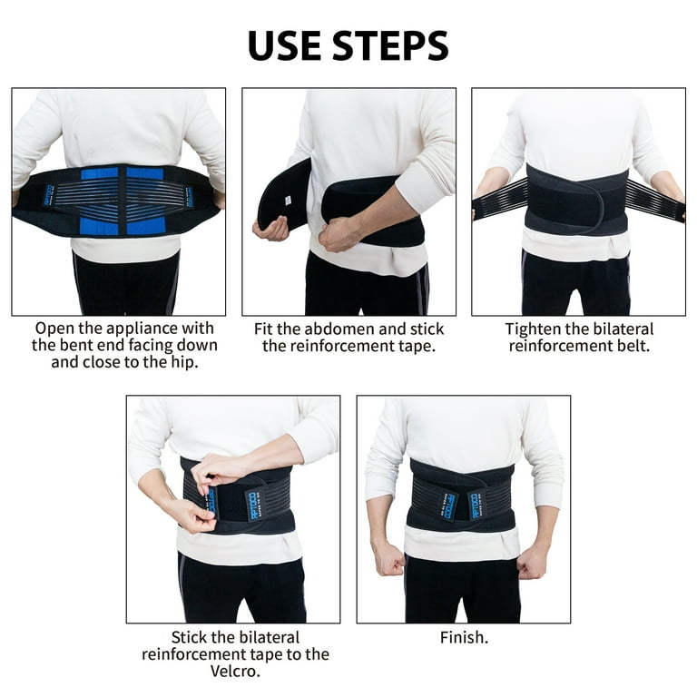 Aptoco Back Brace Lumbar Support Belt for Men Women Lower Back Support  Protective with 6 Stays Breathable Mesh for Back Pain Weight Lifting  Exercise, Size M, Valentines Day Gifts 