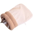 thumbnail image 1 of LUVCLS Saco de dormir para gatos, saco de dormir cálido de invierno para gatos, saco de dormir tipo cueva para gatos, cama acogedora y autocalentable para gatos, manta para gatos tranquila y acogedo, 1 of 7