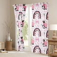 thumbnail image 3 of Homewish Cartoon Animal Cow Curtains Pack of 2 (42x84 Each) For Kids Boys Girls,Kawaii Bow Rainbow Curtains Blackout,Polka Dots Bedroom Curtains,Microfiber Bedroom Decor, 3 of 6