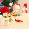 thumbnail image 5 of DAMAI Christmas Candy Jars with Snowman Santa Elk Lid, 5.9 Inch Plastic Candy Cookie Jar Containers, Christmas Snack Food Storage Container for Gifts Holiday Party Favor Supplies, 5 of 6