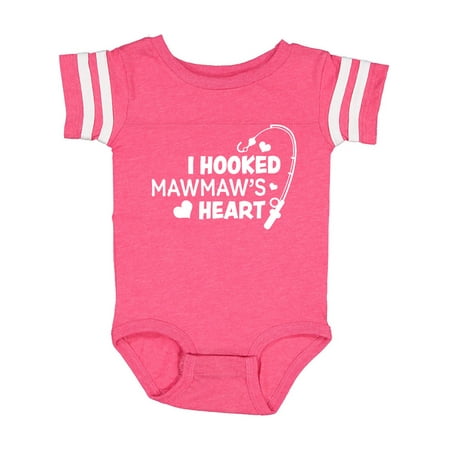 

Inktastic I Hooked Mawmaw s Heart with Fishing Rod Gift Baby Boy or Baby Girl Bodysuit