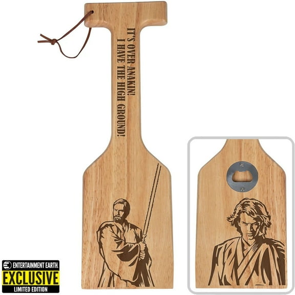 Star Wars Battle of the Heroes Hardwood BBQ Grill Scraper with Bottle Opener