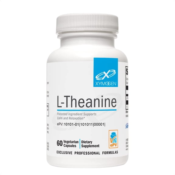 XYMOGEN L-Theanine - Patented Suntheanine L theanine 400mg Per Serving - Amino Acid Supplement to Support Calm   Relaxation without Drowsiness, Liver Health (60 Capsules)