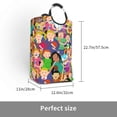 thumbnail image 3 of DouZhe 50L Rectangular Laundry Basket, Cartoon Kids Children Prints Waterproof Foldable Laundry Hamper with Aluminum Handles, 3 of 6