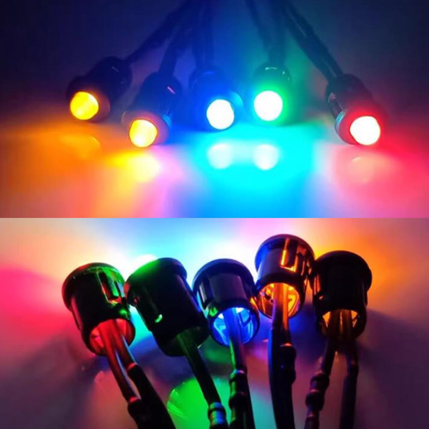 80568 colors pre-wired diodes 8 colors LED light emitting diodes + 80 black 5 clamps display panel bracket
