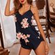 thumbnail image 4 of Conjunto de ropa de dormir cómoda para mujer Conjunto de chándal estampado para el hogar Camis + Traje de pantalones cortos Pompotops  ulkah936605, 4 of 8